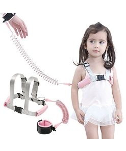 MijnNami Harnastuigje - 2 in 1 Kindertuigje Met Slot - Roze