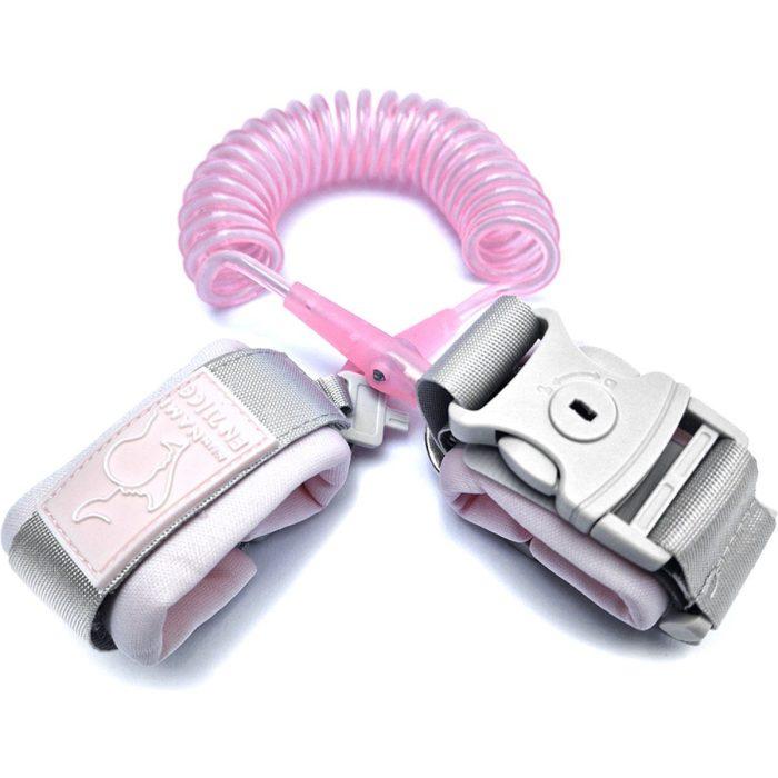 MijnNami Polstuigje Roze 360 Plus - Met Slotje 2 meter - Looptuigje - Kindertuigje - Wandeltuigje met looplijn