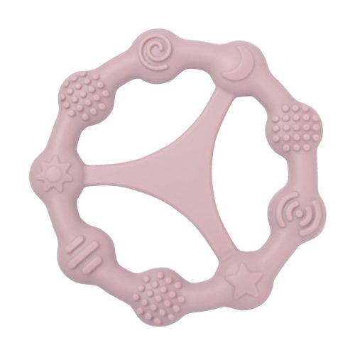 MijnNami Montessori Siliconen Bijtring - Dusty Pink