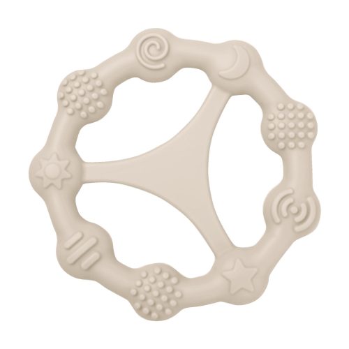 MijnNami Montessori Siliconen Bijtring - Ivory